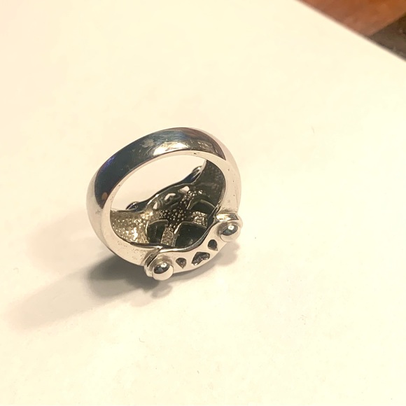 Tahitian Black Pearl Ring Set In Sterling Silver Stamped .925 Size 6 - Picture 2 of 12